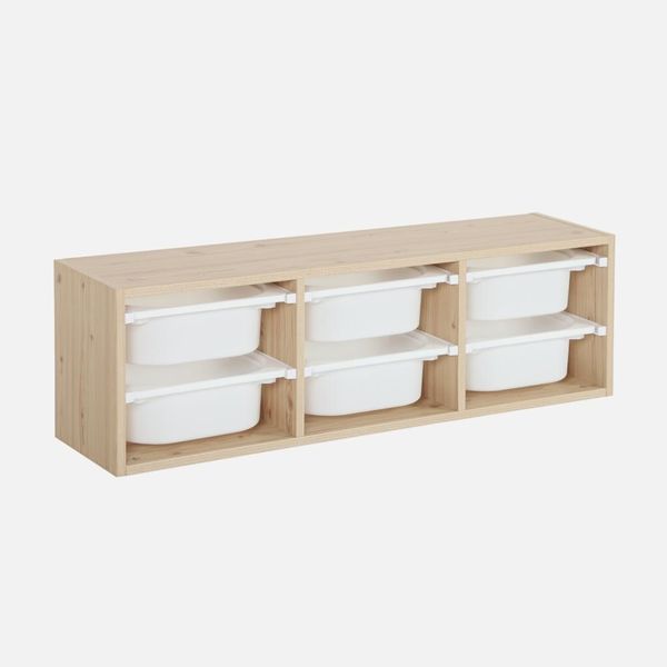 Contenitore Per Bambini, 6 Contenitori, Marrone Naturale-image