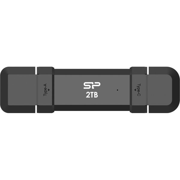 Silicon Power Portable External Ssd | DS72 | 2000 Gb | Usb Type-A/Usb Type-C 3.2 Gen 2 | Black-image
