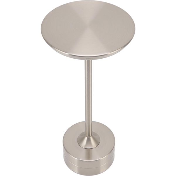 Lampada Da Tavolo A Batteria Ricaricabile 2000Mah 3 Livelli Di Luminosità Lampada Da Comodino Portatile Usb C Led Metallo Argento-image