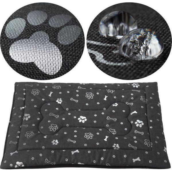 Cuccia Per Gatti, Tappetino Per Cani, Welsti Grigio Scuro L 100X70-image