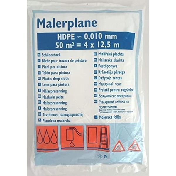 WESTEX96941210 Film Di Copertura Westex, Hdpe, 10 My, Trasparente, 4 X 12,5 M-image