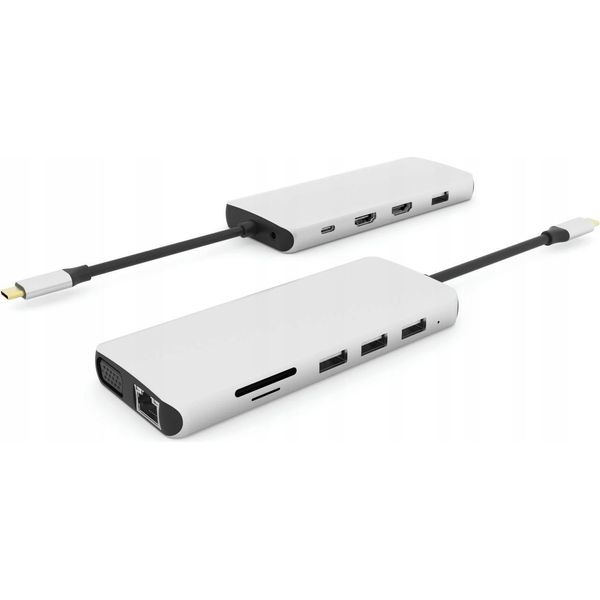 Estuff Single USB-C Dock - Dockingstation - USB-C 3.2 Gen 1 - Vga, Hdmi - Gige-image
