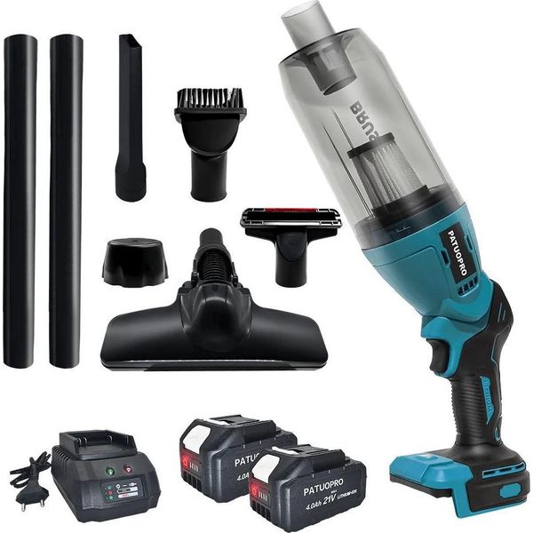 Aspirapolvere Elettrico Senza Spazzole, Potenza 250W, Potenza Di Aspirazione 22Kpa, Ue, 2 Pezzi Batteria 4,0 Ah-image