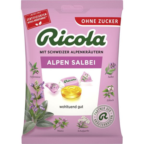 Ricola O.Z.Beutel Salvia Alpi Bonbons Alla Salvia 75 G-image