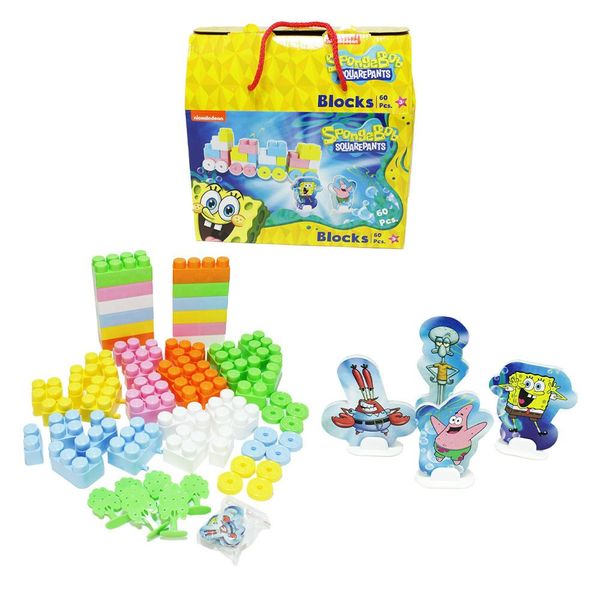 Blocchi Da Costruzione Spongebob - 60 Pezzi - In Confezione-image