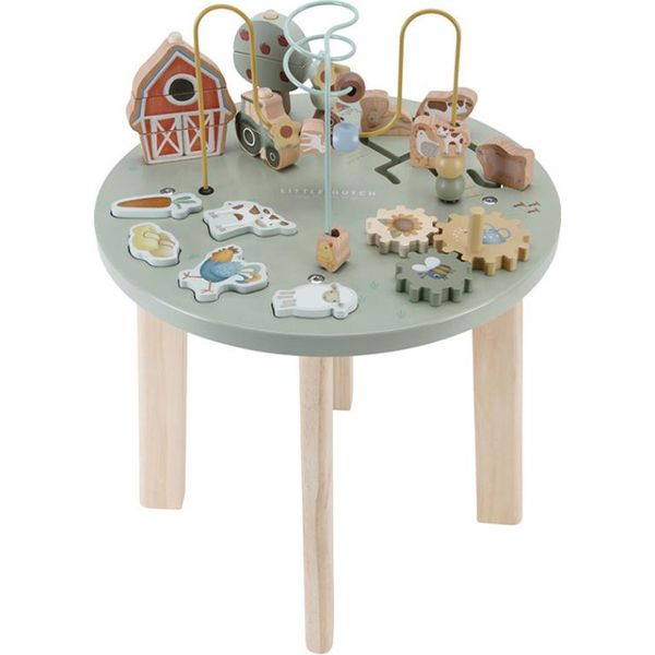 Little Dutch 7141 Tavolo Attività/Gioco In Legno - Little Farm Verde-image