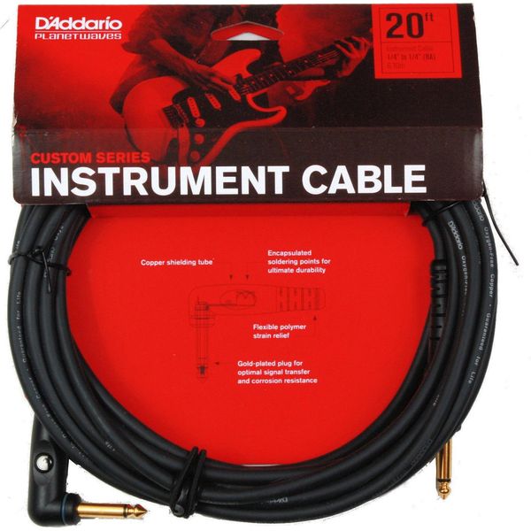 D'addario Planet Waves PW-GRA-20 Cavo Per Strumenti Dritto - Curvo Da 6 M-image