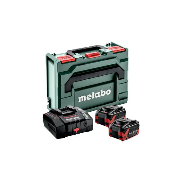 Metabo Basic-Set 2 X Lihdx 8.0 Ah Asc 290 + Metabox 145 (685305000))-image