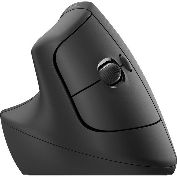 Logitech Lift For Business, Mancino, Design Verticale, Ottico, Rf Wireless + Bluetooth, 4000 Dpi, Grafite-image