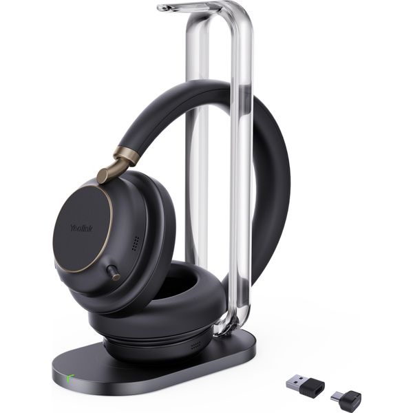 Yealink BH76 Plus Con Base Di Ricarica Uc Nero Cuffie USB-C/A, Senza Fili, Chiamate/Musica, 297 G, Cuffie, Nero-image