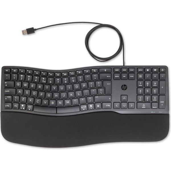 Tastiera Cablata Hp 480 Comfort, Dimensioni Complete (100%), Cablata, Usb, Qwerty, Nera-image