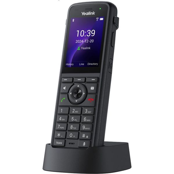 Yealink AX86R, Telefono Cellulare Ip, Nero, Cornetta Wireless, Antibatterico, Resistente Agli Agenti Chimici, Resistente Alle Cadute, In Banda, Fuori Banda, Info Sip, 1000 Voci-image