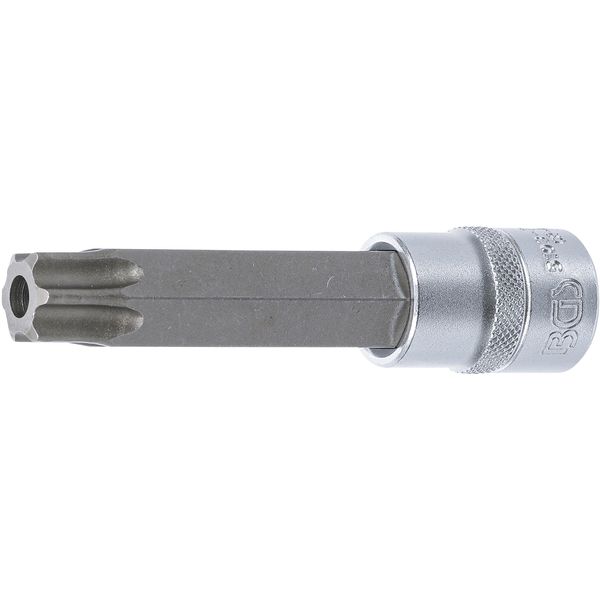 Inserto Per Bit | Lunghezza 110 Mm | Azionamento Quadrato 12,5 Mm (1/2") | Profilo A T (Per Torx) Con Foro T80"-image