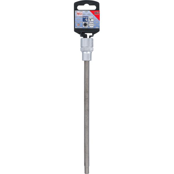 Inserto Bit | Lunghezza 230 Mm | Attacco Quadro 12,5 Mm (1/2") | Attacco Esagonale 7 Mm"-image