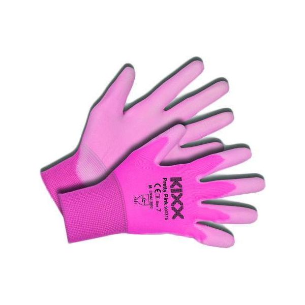 Guanti Da Giardinaggio Kixx Rosa Rosa Taglia 7 Nylon Pu-image