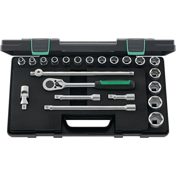 Set Di Chiavi A Bussola 52/16/6 22 Pezzi.1/2 Pollici Sw 10-32Mm Z.36 6KT Stahlwille-image