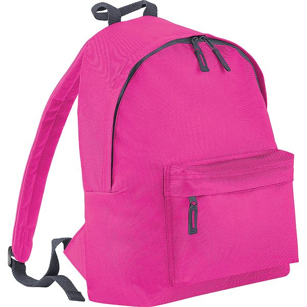 Zaino Bagbase Fashion, 18 Litri BC1300 (Taglia Unica) (Fucsia/Grigio)-image