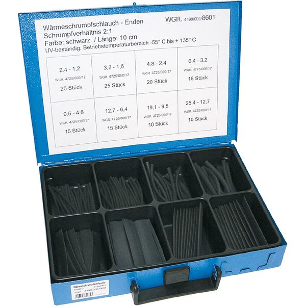 Tubi Termorestringenti Dresselhaus Organisation System, Tubi Isolanti - Resistenti Ai Raggi Uv - Temperatura Di Esercizio Da -55° C A +135° C - 135 Pezzi-image