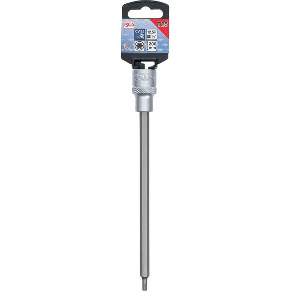 Inserto Bit | Lunghezza 200 Mm | Attacco Quadro 12,5 Mm (1/2") | Profilo A T (Per Torx) T25"-image