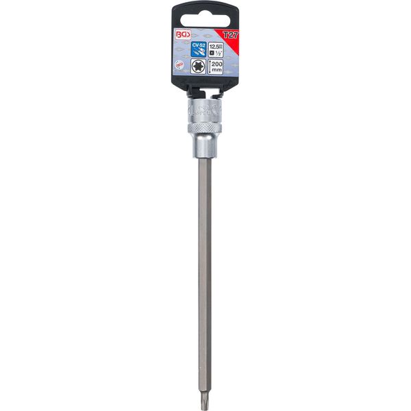 Inserto Per Bit | Lunghezza 200 Mm | Attacco Quadro 12,5 Mm (1/2") | Profilo A T (Per Torx) T27"-image