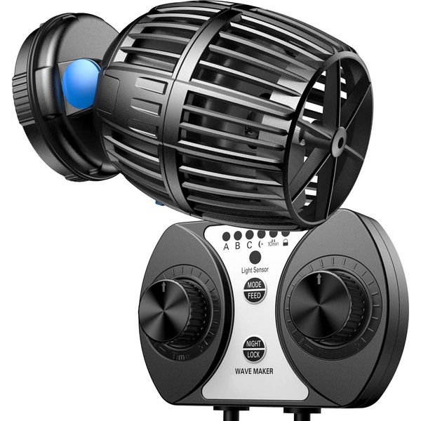 Sunsun CW-160 Pompa Di Flusso 1700-20000 L/H Pompa Per Acquari Da 60 W Con Forma D'onda, Ciclo D'onda E Potenza Della Pompa Regolabili, Con Modalità Giorno E Notte-image