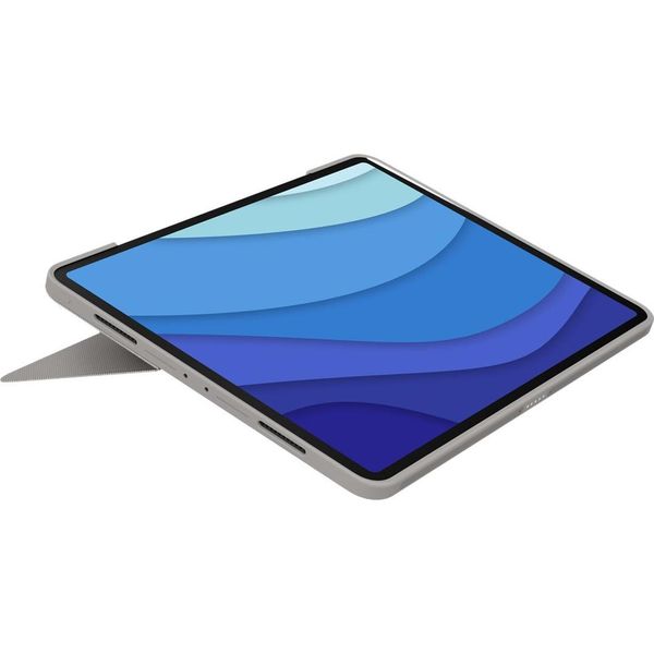 Logitech Combo Touch - Tastiera E Custodia Folio - Con Trackpad - Retroilluminata - Apple Smart Connector - Qwerty - Us International - Sabbia - Per Apple Ipad Pro Da 12,9 Pollici (5A Generazione)-image