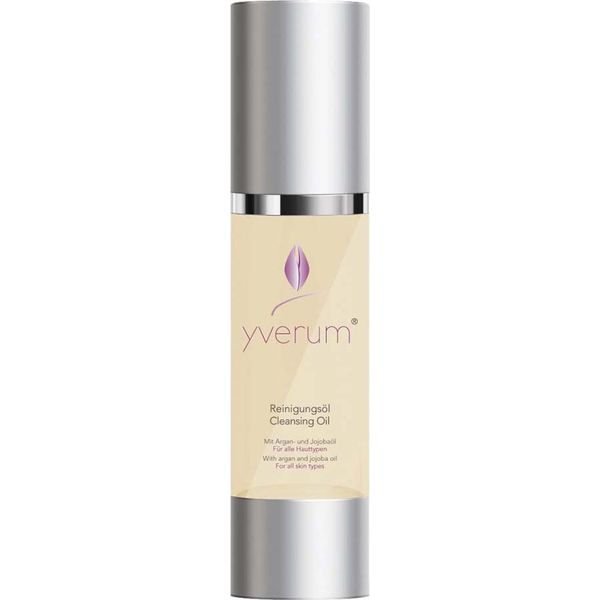 Olio Detergente Yverum | 100 Ml | Con Vitamina E E Olio Di Argan | Rimuove Delicatamente Il Trucco | Per Pelli Sensibili | Biologico | Vegano-image