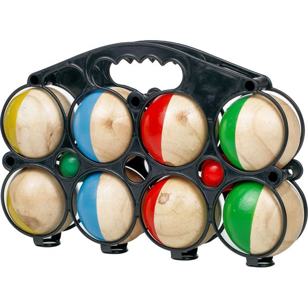 Set Di Bocce In Legno Con Borsa Per Il Trasporto - 8 Palle In Legno - Gioco Di Bocce Da Giardino Gioco Di Lancio Per Bambini-image