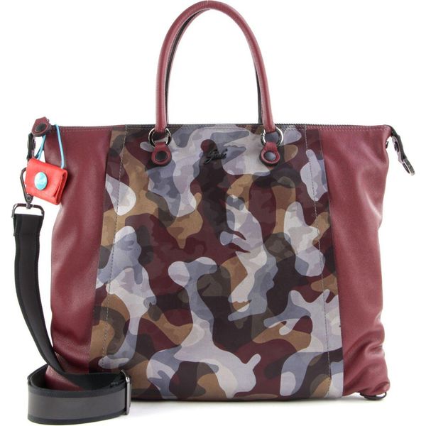 Gabs Pelle Borsa A Tracolla Borsa A Tracolla Bellona Flat Bag Mosto + Mimetico Bordeaux Rosso Multicolore-image
