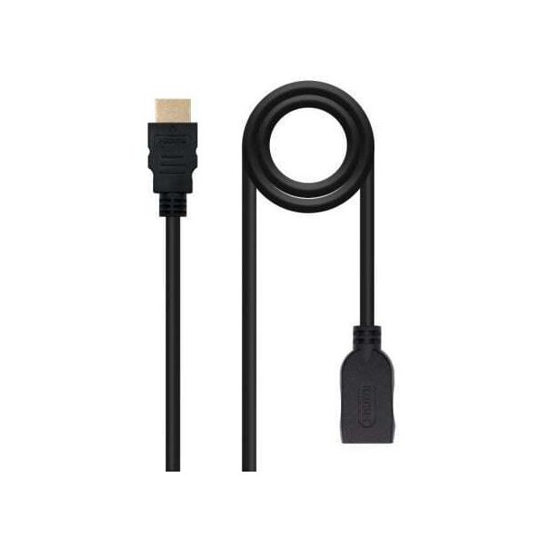 Cavo Di Prolunga Hdmi Nanocable 10.15.1011/ Hdmi Maschio - Hdmi Femmina/ 1 M/ Nero-image