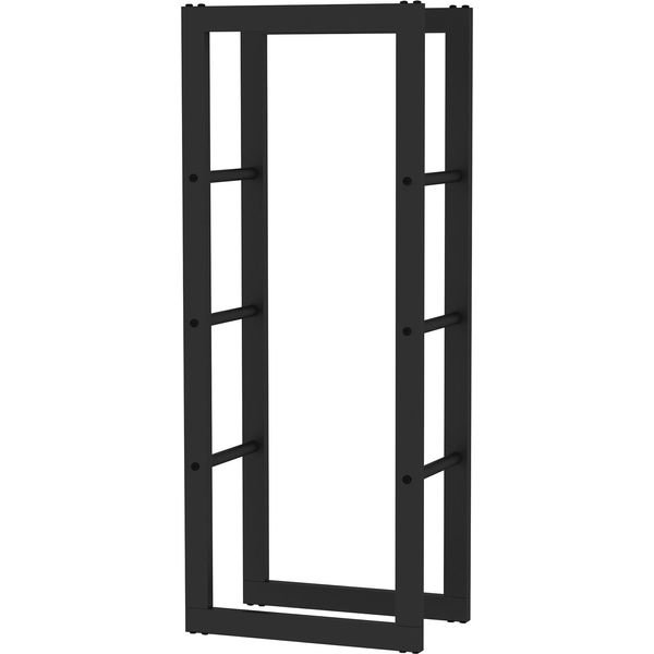 Porta Legna Da Ardere Toboli All'esterno E All'interno, Capacità Di Carico Fino A 100 Kg, 100 X 25 X 40 Cm, Porta Legna Da Ardere In Metallo Verniciato A Polvere, Porta Legna Da Ardere Indipendente-image