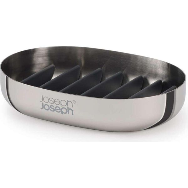 Porta Sapone 11,6 X 8 X 2,5 Cm, Acciaio Inox, Argento - Joseph Joseph | Easystore-image