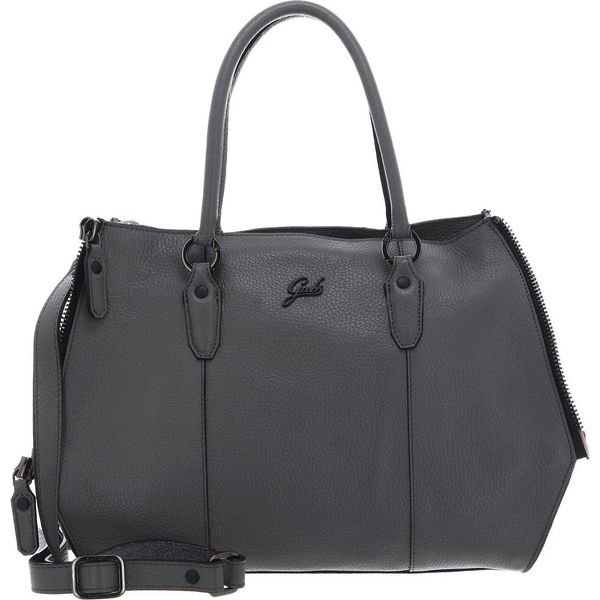Gabs Pelle Borsa A Tracolla Ivette Tg Bull + Crosta Black Shoulder Bag Basalto Grigio-image