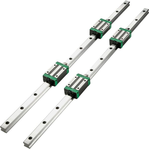 Guida Lineare Vevor Guide Lineari 2 Pz. Hsr20-1700Mm Cuscinetto Lineare Guida Di Scorrimento-image