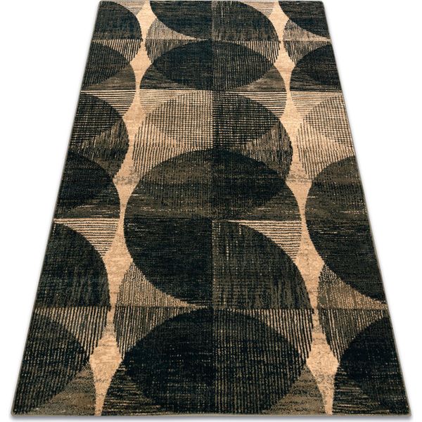 Tappeto Di Lana Omega Fado Geometrico Jadeit Verde Verde 200X300 Cm-image
