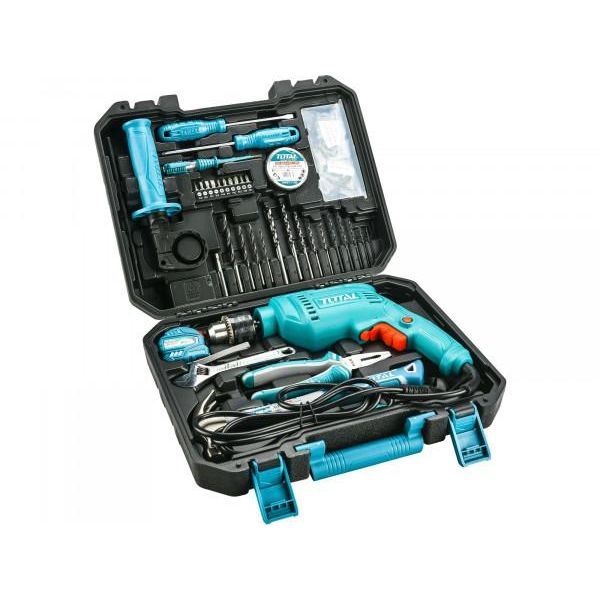 Trapano A Percussione Totale THKTHP1152 Trapano E Utensile A Percussione, 680 W, 115 Pezzi-image