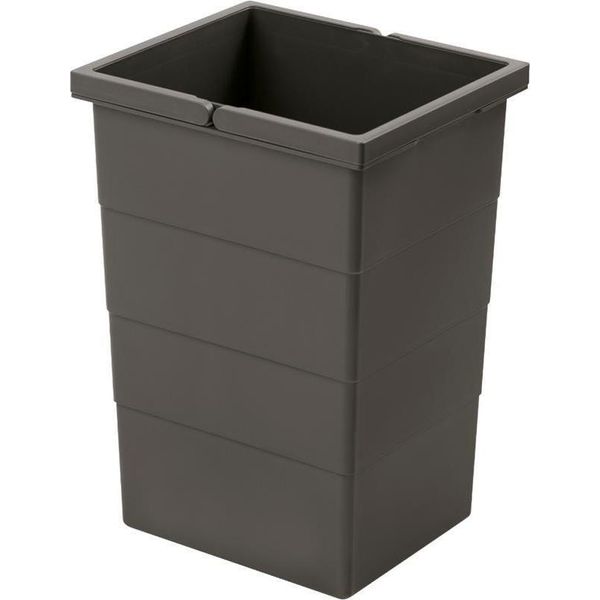 Cestino Interno Hailo 1220359 Grigio Scuro 13 Litri 242 X 192 X 380 Mm-image