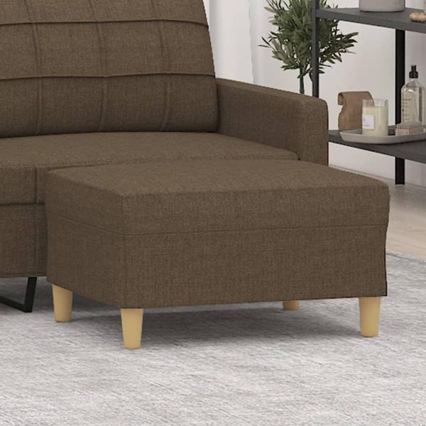 The Living Store Sgabello Marrone 70X55X41 Cm Tessuto-image