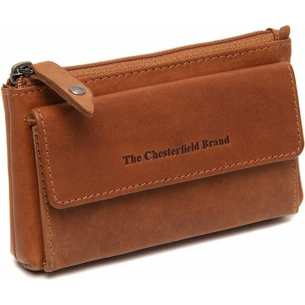 The Chesterfield Brand Pelle Caso Chiave Violette Key Wallet Cognac Marrone-image
