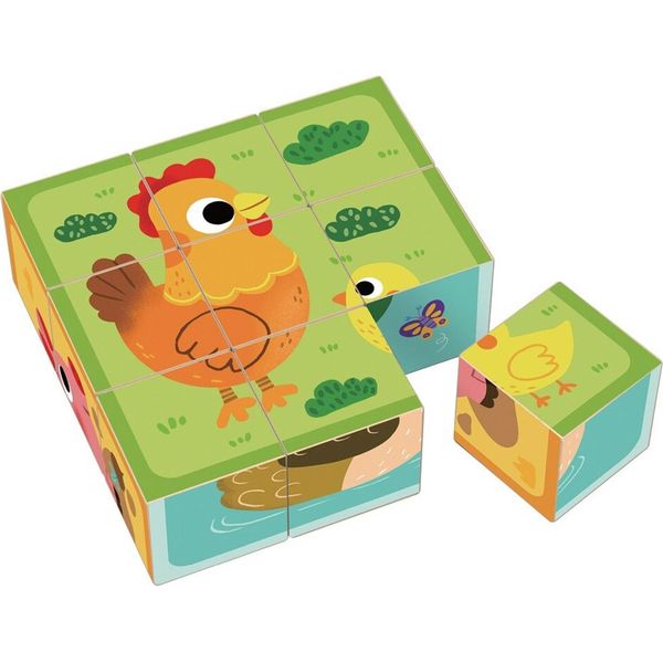 2Kids Toys Fattoria A Blocchi Di Legno-image