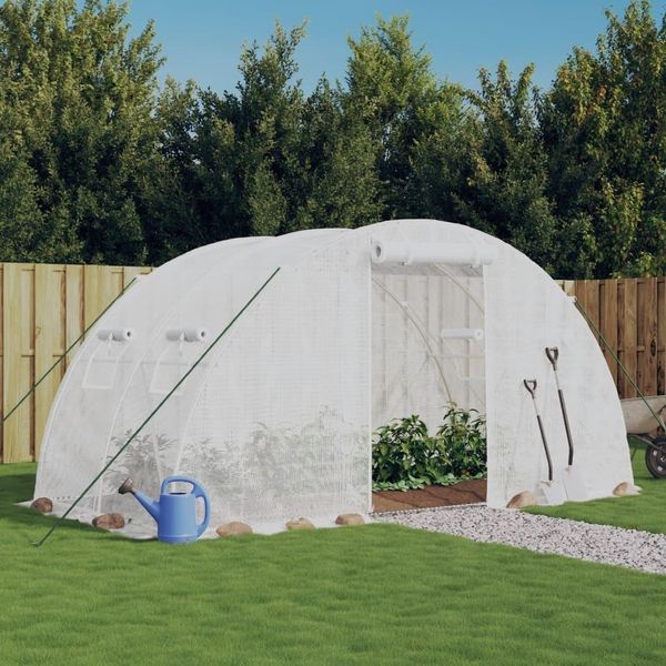 The Living Store Serra Con Struttura In Acciaio Bianca 8 M² 4X2X2 M-image