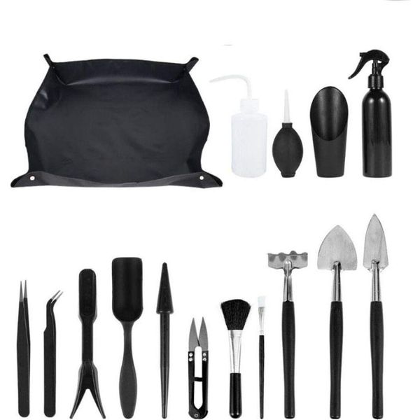 Set Di 16 Attrezzi Da Giardino In Acciaio Inox Set Di Attrezzi Da Giardino Bonsai Giardino-image