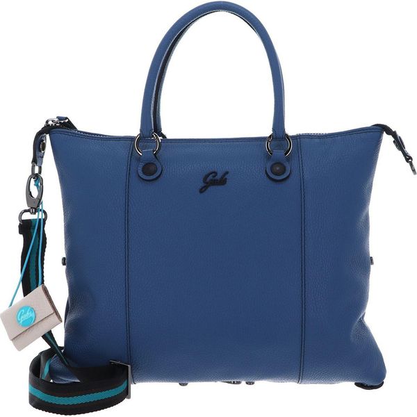 Gabs Pelle Borsa A Tracolla G3 Plus Tg Bull Black Shoulder Bag Lagoon Blu-image