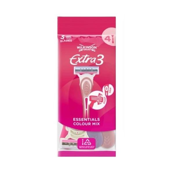 Wilkinson Extra Essentials 3 Beauty Rasoio Usa E Getta (W302320300) 4 Pz-image