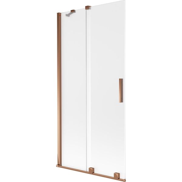 Mexen Velar Paratia Per Doccia A 2 Ante Scorrevoli 95 X 150 Cm, Satinato, Oro Rosa - 896-095-000-31-60-image