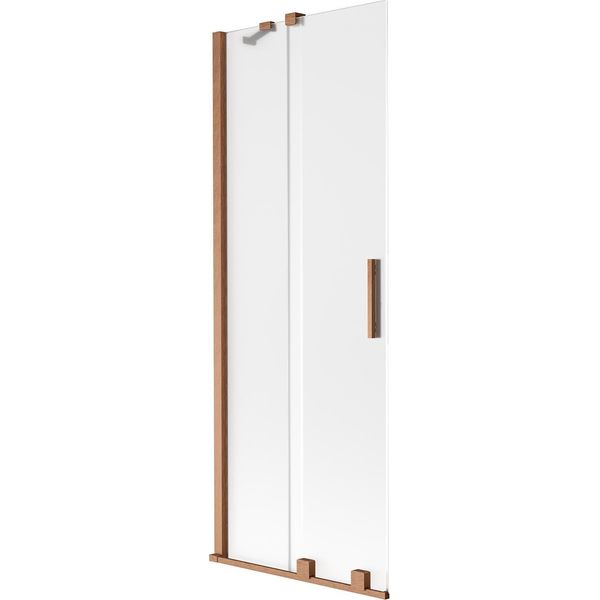Mexen Velar Paratia Per Vasca Da Bagno Scorrevole A 2 Ante 70 X 150 Cm, Smerigliato, Rame Spazzolato - 896-070-000-31-65-image