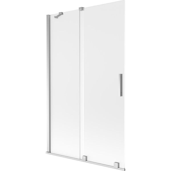 Mexen Velar Paratia Per Vasca Da Bagno A 2 Ante Scorrevoli 110 X 150 Cm, Ghiaccio, Cromo - 896-110-000-31-01-image