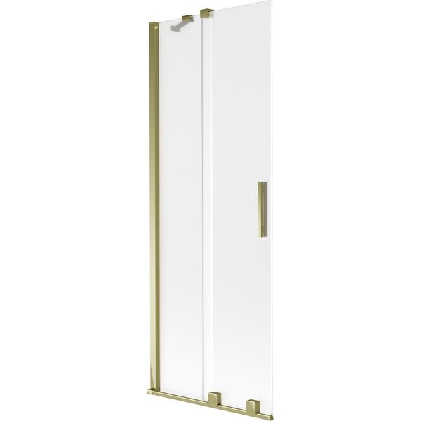 Mexen Velar Paratia Per Vasca Da Bagno A 2 Ante Scorrevoli 70 X 150 Cm, Sabbiato, Dorato - 896-070-000-31-50-image