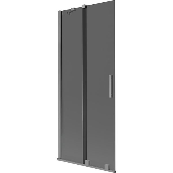 Mexen Velar Paratia Da Vasca Da Bagno A 2 Ante Scorrevoli 80 X 150 Cm, Grafite, Gun Metal - 896-080-000-41-95-image
