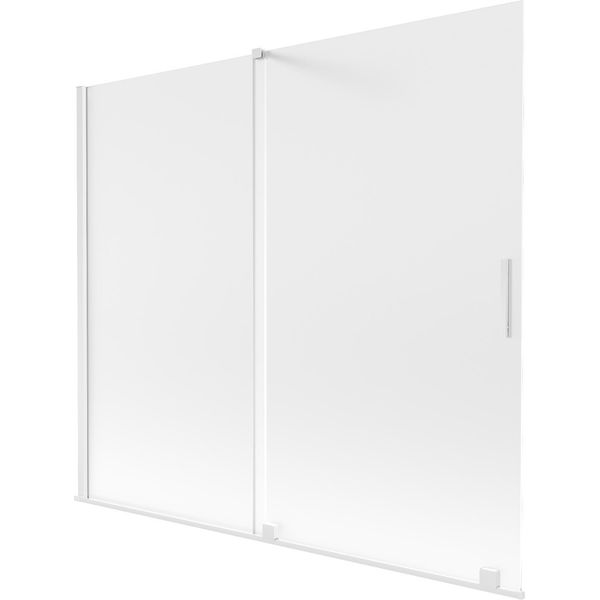 Mexen Velar Paratia Per Doccia A 2 Ante Scorrevoli 180 X 150 Cm, Ghiaccio, Bianco - 896-180-000-31-20-image